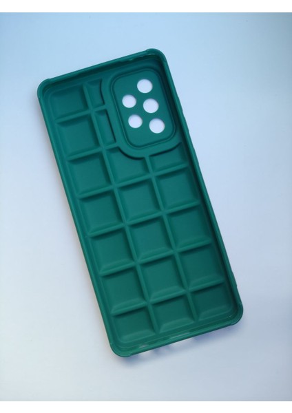 Samsung Galaxy A52 Yeşil Darbe Emici Kamera Korumalı Silikon Kılıf – Kırmızı / Siyah / Yeşil Renk Seçenekleri