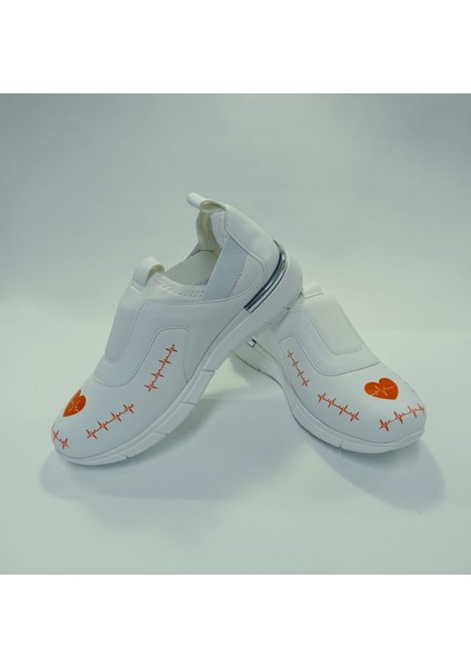 Ritim Desenli Ortopedik Taban Kadın Spor Ayakkabı