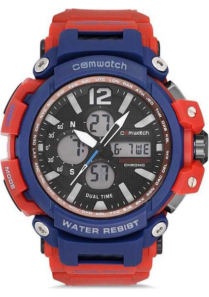 Erkek Dijital & Analog Fonksiyon Spor Kol Saati Çok Fonksiyonlu Su Geçirmez Premium Model