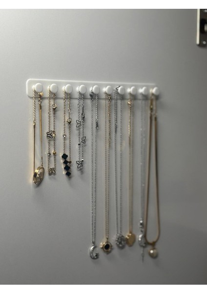 3'lü Takı Kanca Rayı Organizer Askılık 10 Bölmeli Askılık