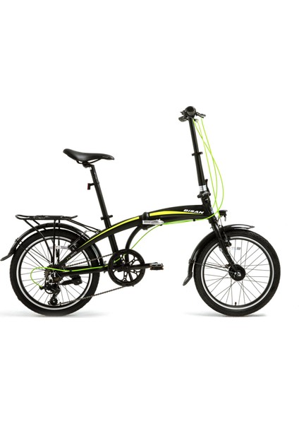 Fx 3500 20 Jant 7 Vites Siyah Sarı Katlanır Bisiklet