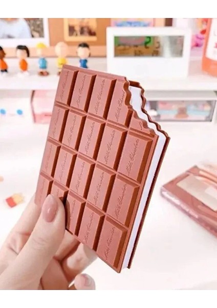 Çikolata Şeklinde Defter – Tasarım Not Defteri, Kawaii Ajanda, Eğlenceli Hediye, Spiral Kapaklı Notluk modelleri