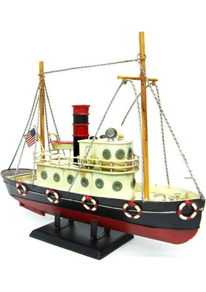 Dekoratif Retro Metal Balıkçı Teknesi Vintage 33CM No.2 fiyatları