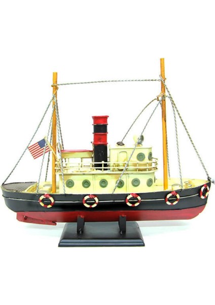 Dekoratif Retro Metal Balıkçı Teknesi Vintage 33CM No.2 modelleri