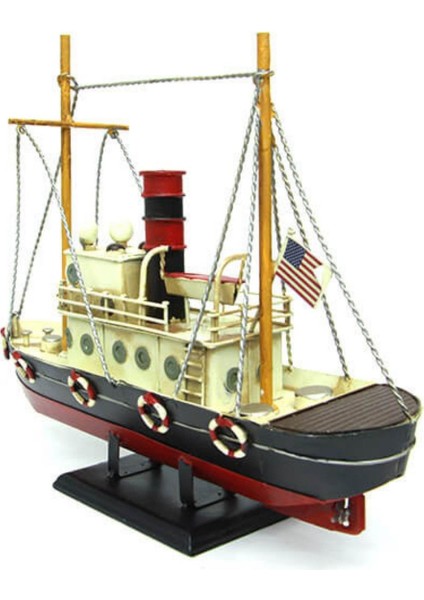 Dekoratif Retro Metal Balıkçı Teknesi Vintage 33CM No.2 fırsatları
