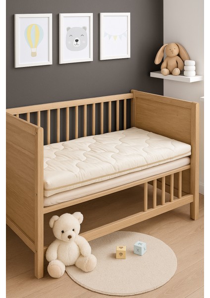 Babysoft Organik Bebek Sünger Yatağı 9 cm