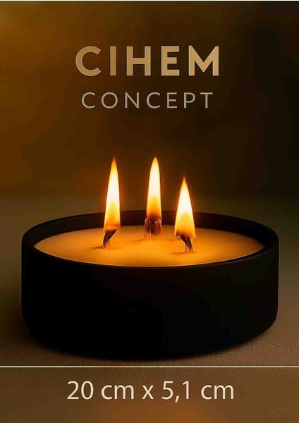 Siyah Dev Boy Doğal Mum Kasesi fiyatları