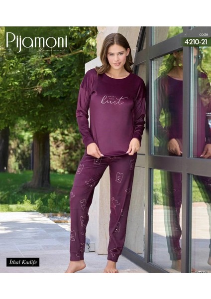 Rahatlığın En Şık Hali Ithal Kadife Pijama Premium Ev Giyimi