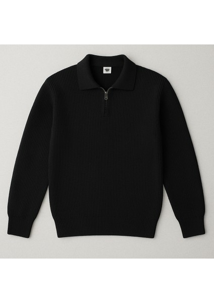 Polo Yaka Triko Kazak Kalın Regular Erkek modelleri