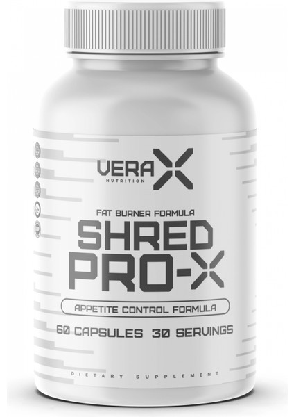 Vera-X Nutrıtıon Shred Pro x | Appetıte Control Formula | 60 Kapsül | 30 Servis