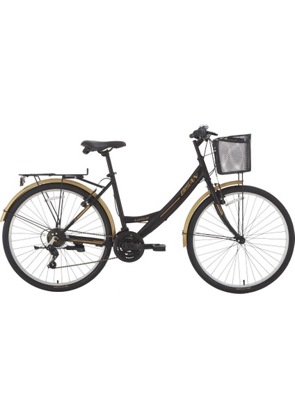 Lotus 44 cm 26 Jant Siyah Gold 21 Vites Şehir Bisikleti Blc