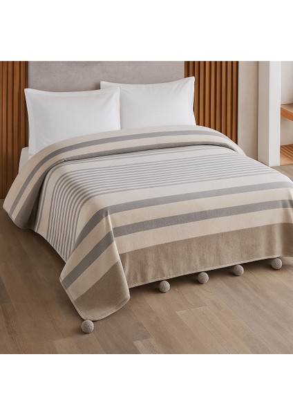 Colorway Ponponlu Çift Kişilik Battaniye