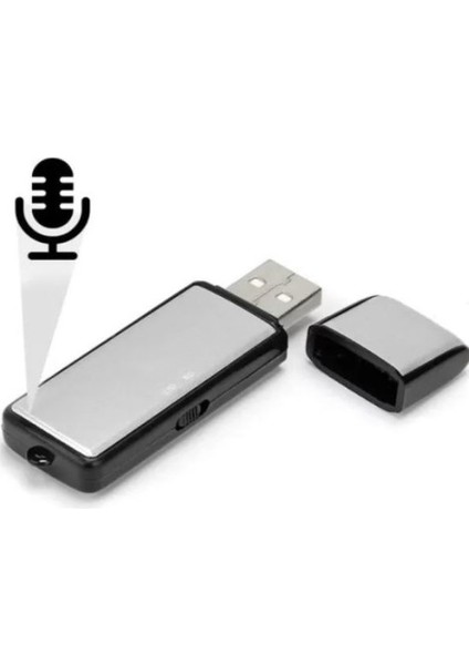 Ses Kayıt Cihazı USB Şeklinde Fark Edilmez Tasarım 16GB Sese Duyarlı Kayıt