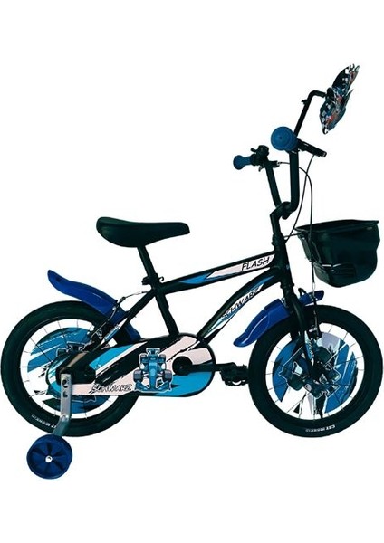 16 Jant Siyah Mavi Erkek Çocuk Bisikleti Blc