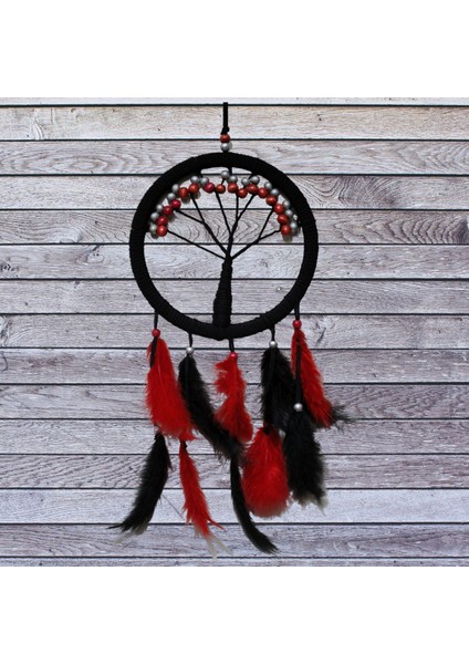 Siyah Kırmızı Hayat Ağacı Dream Catcher fiyatları