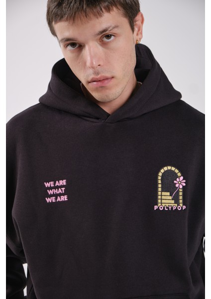 Stairway Siyah Relaxed Fit Hoodie fırsatları