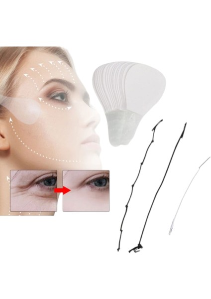 Yüz Kaş Göz Boyun Alın Kırışık Giderme Gerdirme Bantları Lastikleri