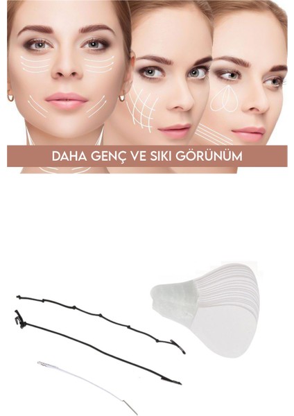 Yüz Kaş Göz Boyun Alın Kırışık Giderme Gerdirme Bantları Lastikleri fiyatları
