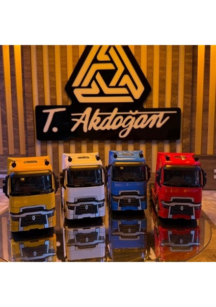 Logolu Tır Maketi 4lü Set (Dorsesiz)