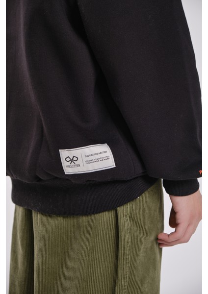 Juice Box Siyah Relaxed Fit Siyah Hoodie indirimleri