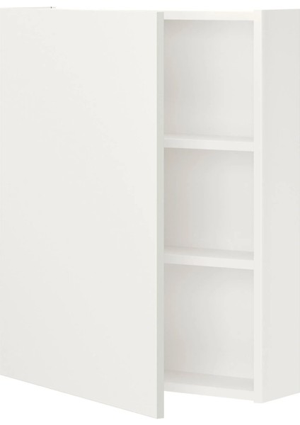 Enhet Banyo Duvar Dolabı Beyaz 60 x 17 x 75 cm 1 Kapaklı