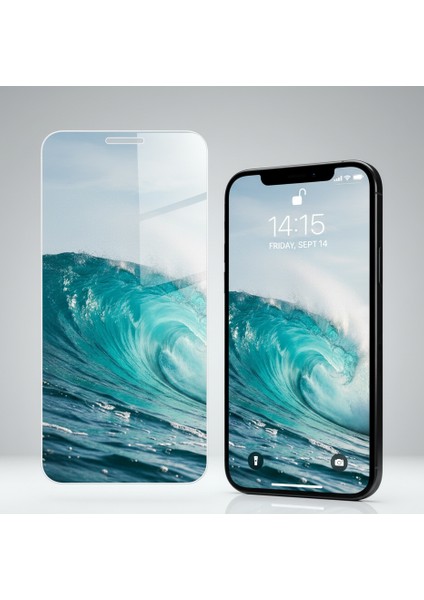 Iphone 13 Pro Max Uygulamalı Aparatlı Cam Ekran Koruyucu Esd Anti-Statik Cam 9h Süper Sertlik