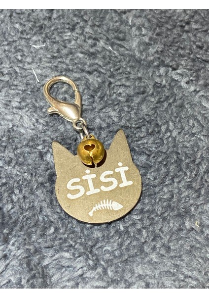 Kedi Şeklinde Bronz Köpek Isimliği / Künyesi modelleri