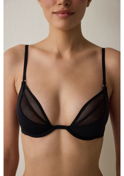 Siyah Balenli Dolgusuz Sütyen modelleri