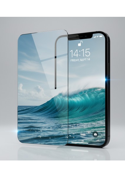 Iphone 14 Pro Max Cam Ekran Koruyucu Uygulamalı Aparatlı Esd Anti-Statik Cam 9h Süper Sertlik