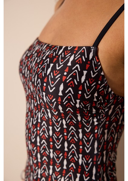 Corus Straplez Balenli Çok Renkli Mayo