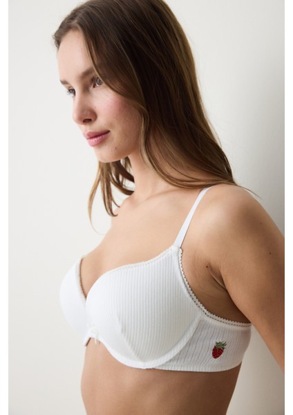 Lol Up Pointel Kar Beyaz Sütyen