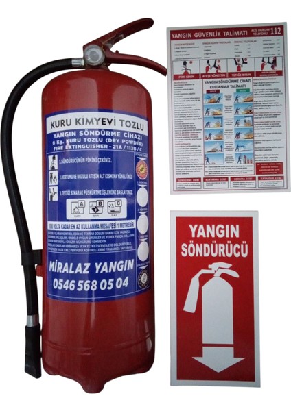 Özsel Yangın Söndürme Tüpü 6 kg fiyatları