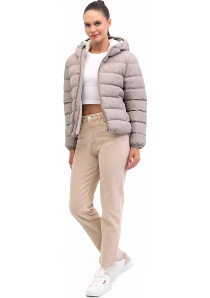 Wl 2bruka-01 5pr Vizon Kadın Kısa Kaban modelleri