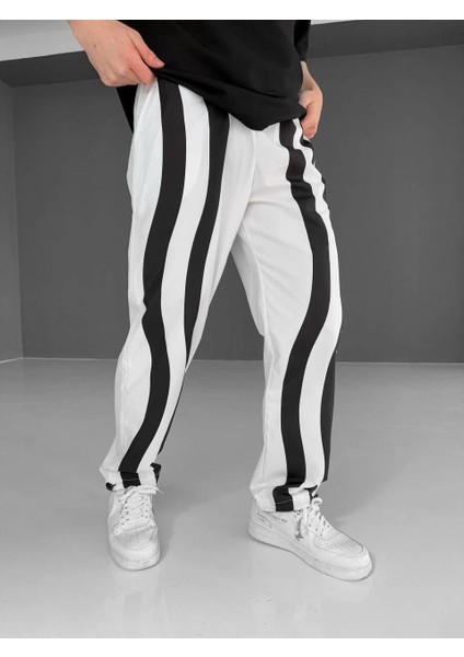 Paraşüt Kumaş Eşofman - Beyaz -Vlmr