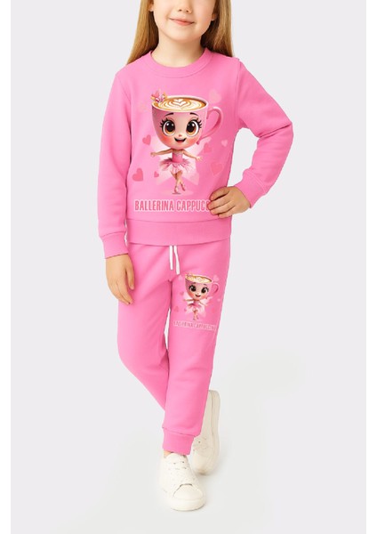 Kız Çocuk 3 Iplik Şardonlu Görsel Baskılı Alt-Üst Takım-3 -10 Yaş 12410 fiyatları