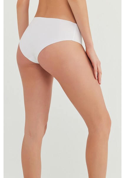 #izbırakmaz Fresh Görünmez Pamuklu Beyaz Hipster Külot