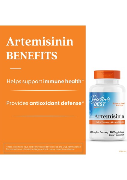 Doctors Best Artemisinin Artemisia Helps Promote General Health Tatlı Pelin Otu 90 Kapsül fiyatları