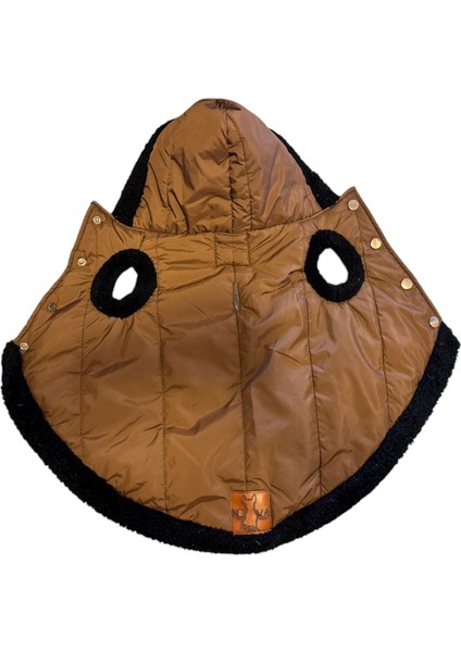 Novablaf Kapüşonlu Su Geçirmez Bronz Köpek Montu