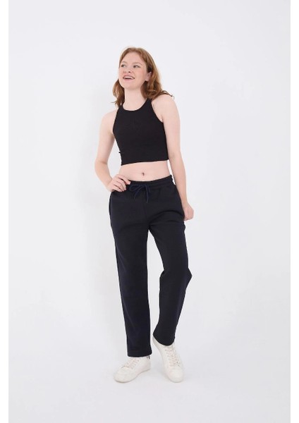 Unisex Üç Iplik Basic Eşofman Pantolon - Lacivert -Vlmr fiyatları