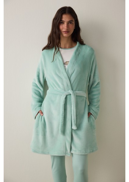 Mint Sleep-In Kuşaklı Yumuşacık Termal Etkili Sabahlık