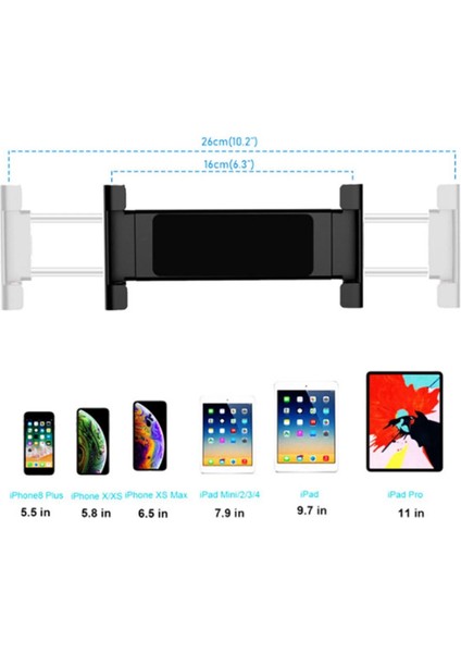 Masa Üstü 360 Derece Ayarlanabilir Tablet Tutucu Telefon Standı 6.3’’- 11 Inç’’ Masaüstü Tablet indirimleri