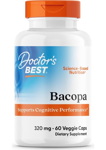 Doctors Best Bacopa With Synapsa Supports Cognitive Memory 60 Veggie Caps