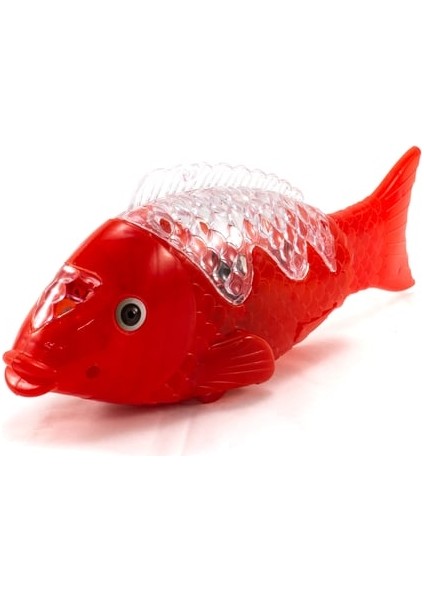 Türkçe Kırmızı Balık Şarkılı Müzikli Işıklı Sesli Yürüyen Balık 23 cm Pilli Oyuncak Balık fiyatları