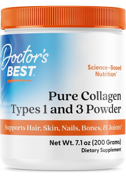 Pure Collagen Types 1 & 3 Promotes Healthy Skin Hair & Nails – Bone & Joint Support 200 G