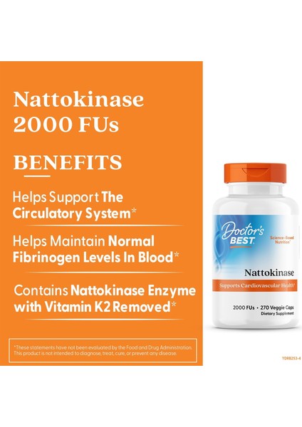 Nattokinase Gut Health 2,000 Fus 270 Veggie Caps modelleri