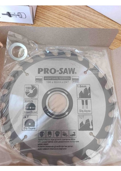 190MM 24 Diş Sunta Parke Mdf Testeresi