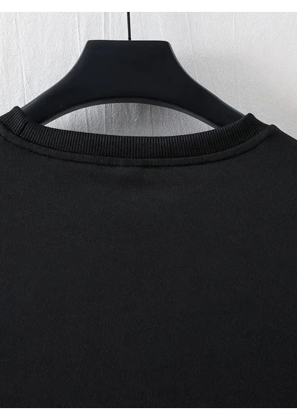 Lb Ön Arka Baskılı Oversize Bisiklet Yaka Yazlık T-Shirt - Siyah -Vlmr fiyatları