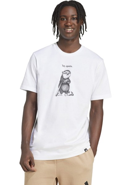 M Yay Sp Ch T Beyaz Erkek Kısa Kol T-Shirt