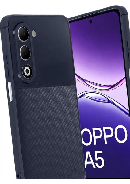 Oppo A5 4g Auto Focus Karbon Kapak - Lacivert modelleri