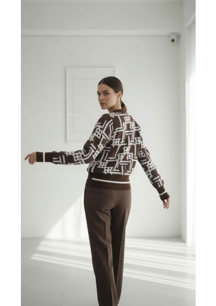 Fermuarlı Bomber Triko Hırka/ceket